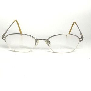 Aristar Charmant AR6840 Eyeglasses Silver Oval Half Rim 49-19-135 Color 21816